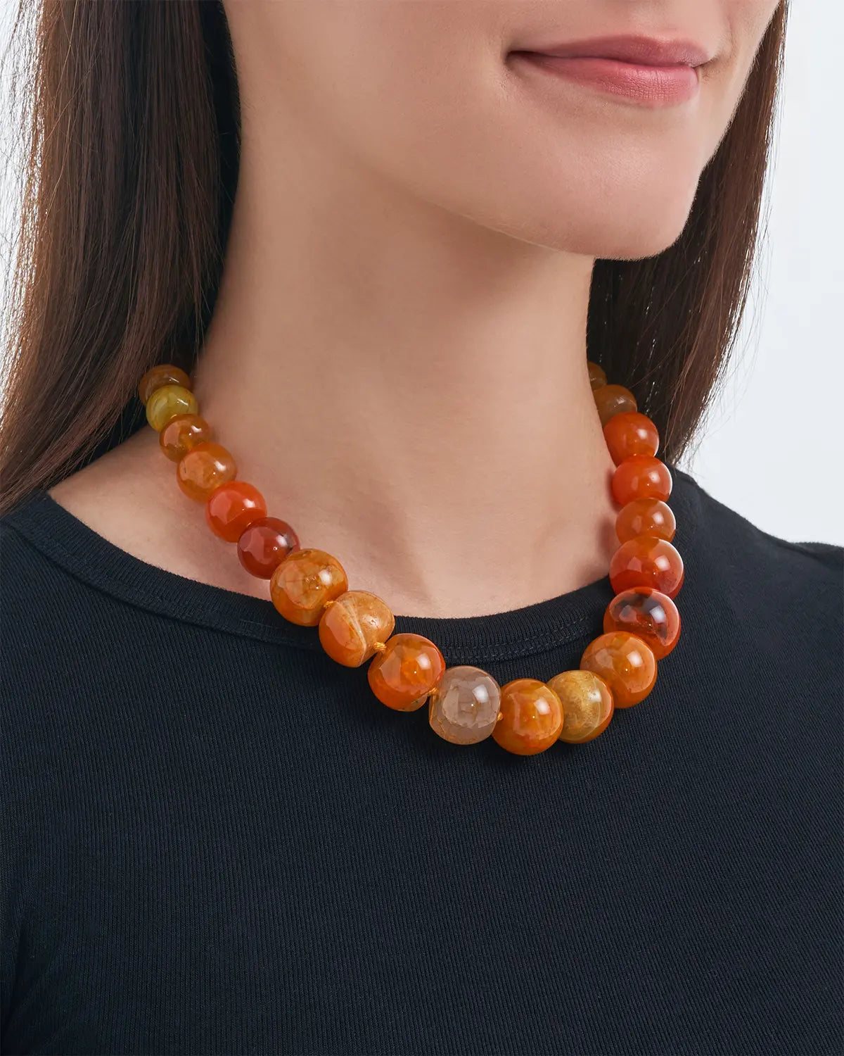 Collier - Orange Agate - 2
