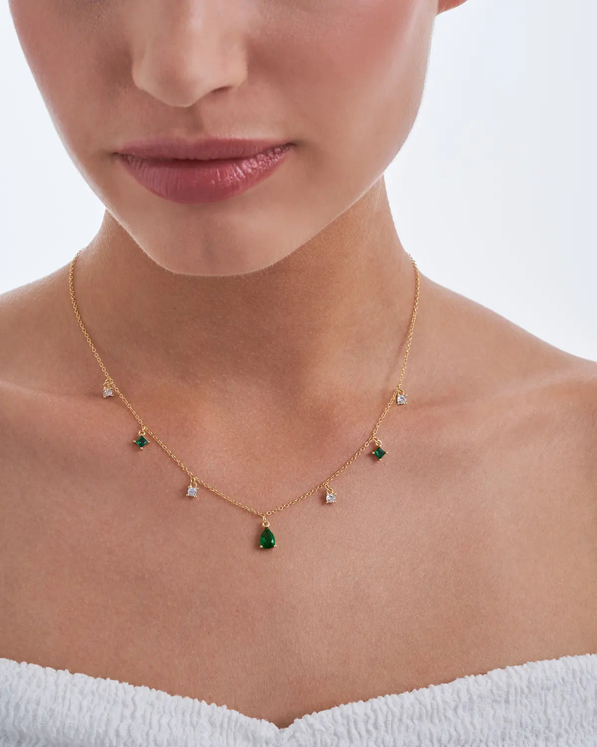 Collier - Zirconia Pendants - 2
