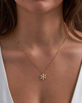 Collier - Golden Snowflake - 2