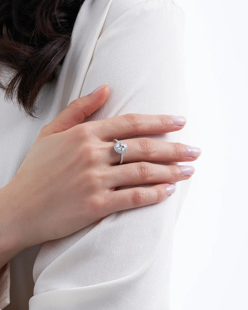 Bague - Cubic zirconia ovale - 2