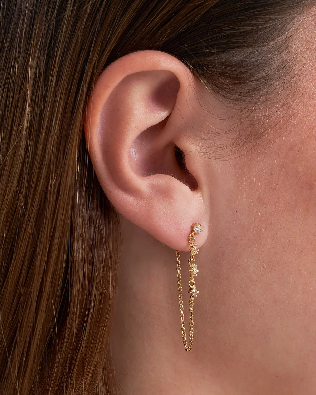 Clous d'oreilles - Sparkle Chain - 2