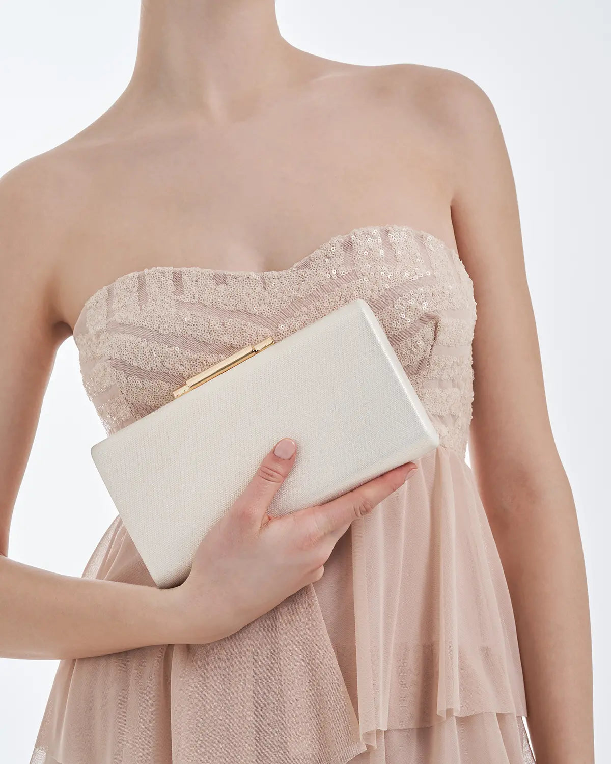 Pochette rigide - Shiny Ivory - 2